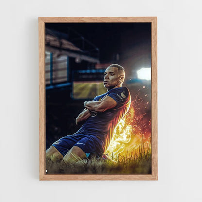 Póster Mbappé Fuego