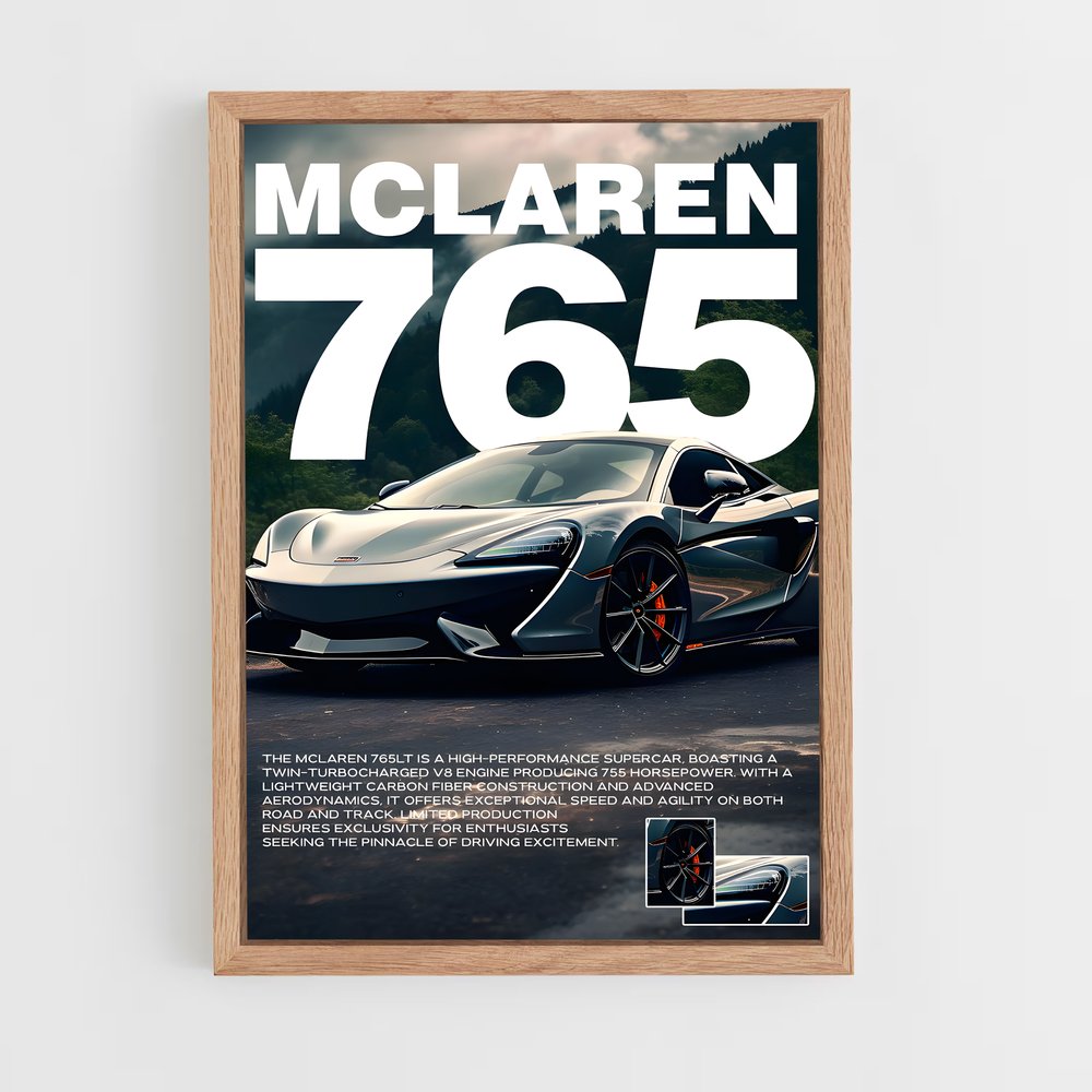 mclaren-1 cadre Bois clair