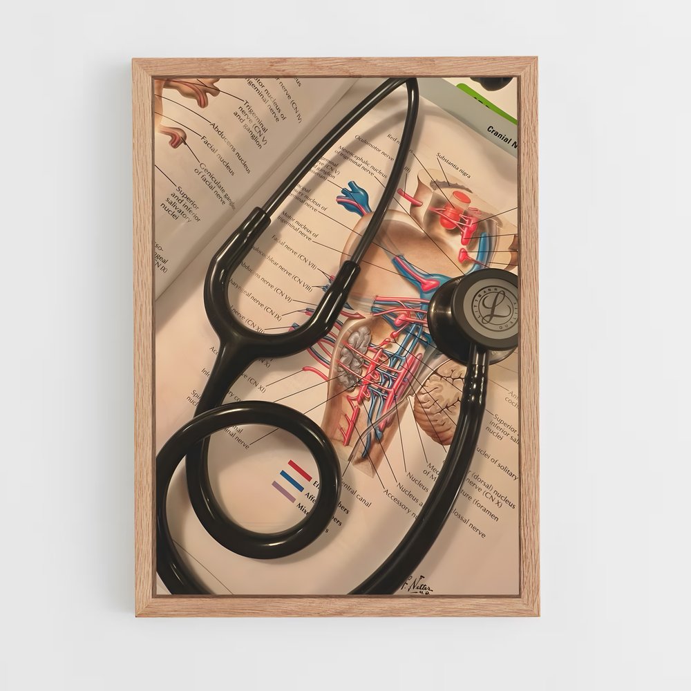 medecine-10 cadre Bois clair