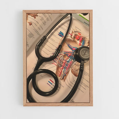 medecine-10 cadre Bois clair