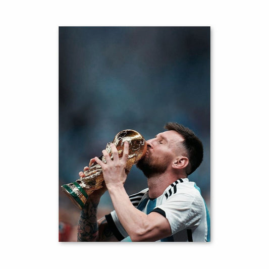 Cartel Messi Campeón del Mundo