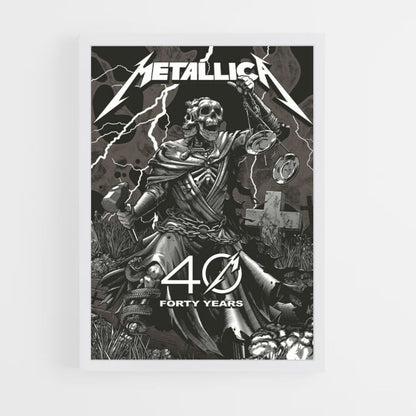 Cartel Metallica 40 años