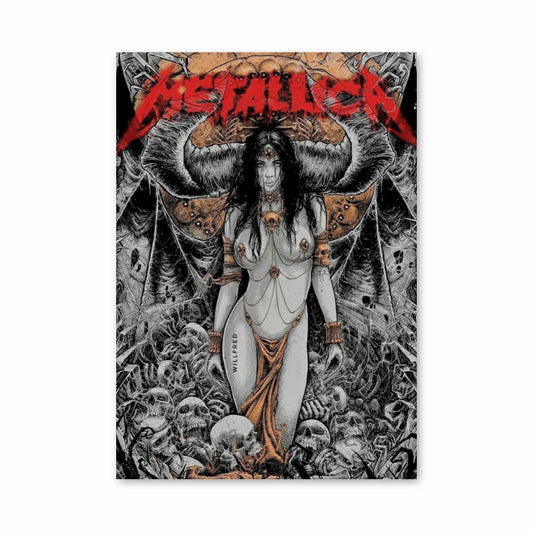 Póster Metallica Demonio