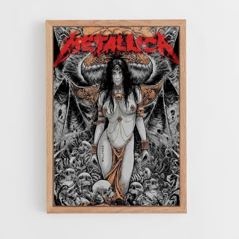 Póster Metallica Demonio