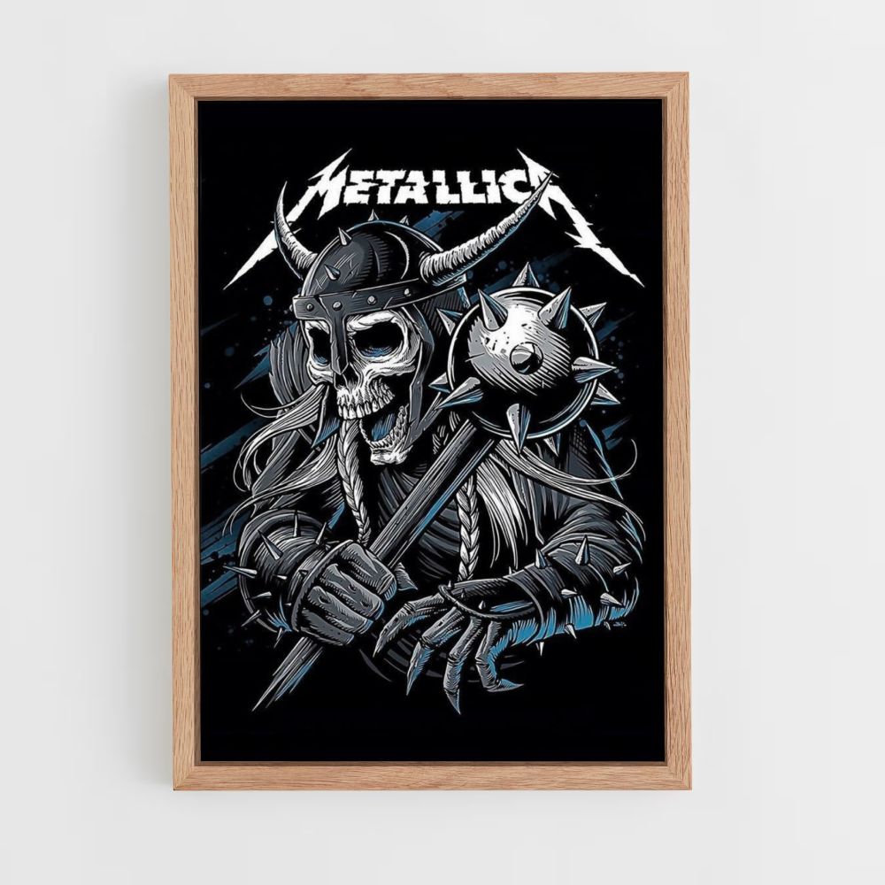 Póster Metallica Vikingo