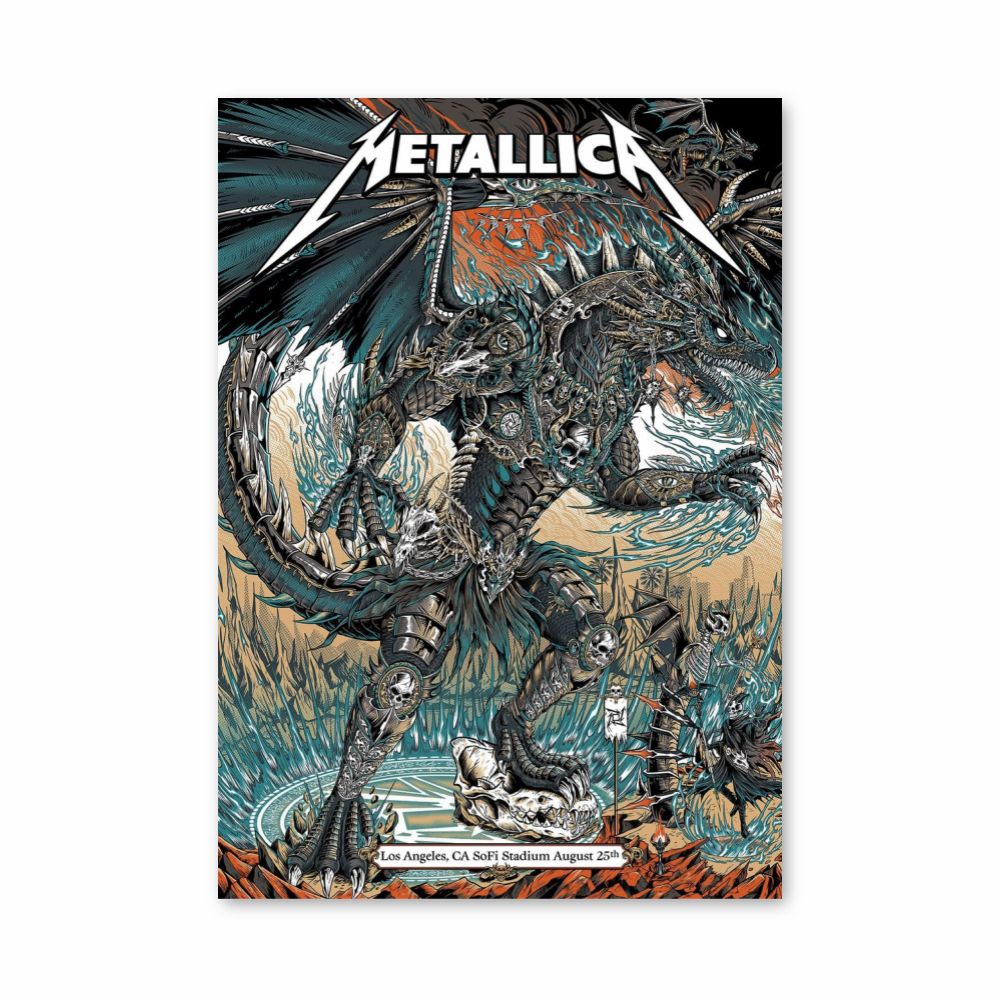 Póster Dragón Metallica