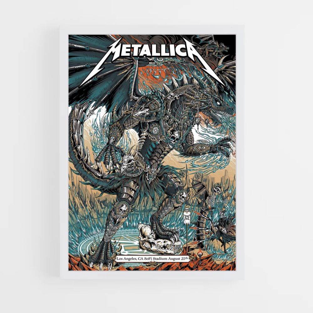 Póster Dragón Metallica