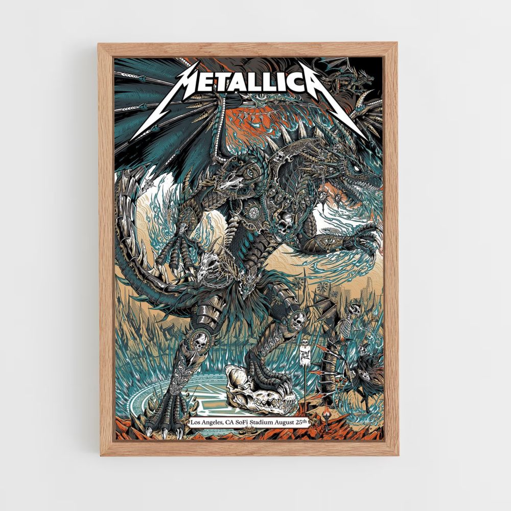 Póster Dragón Metallica