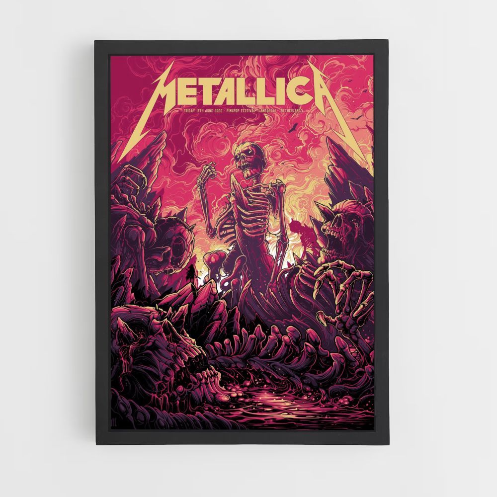 Esqueleto de Metallica Póster