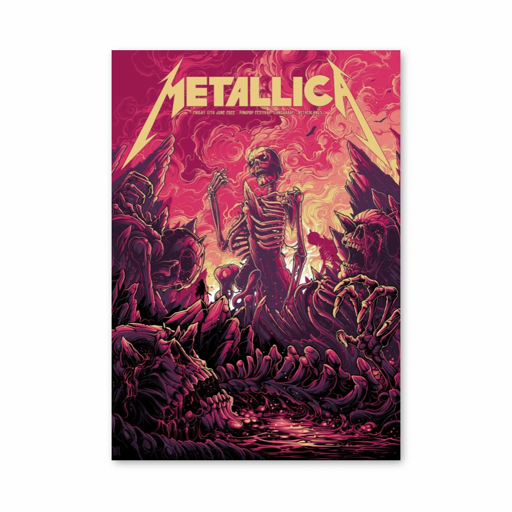 Esqueleto de Metallica Póster