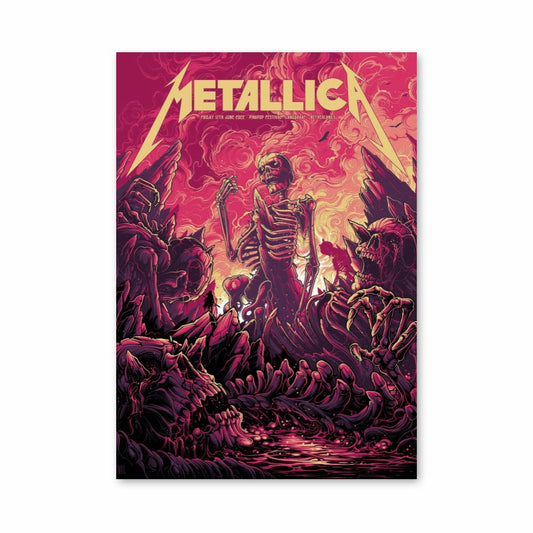 Esqueleto de Metallica Póster