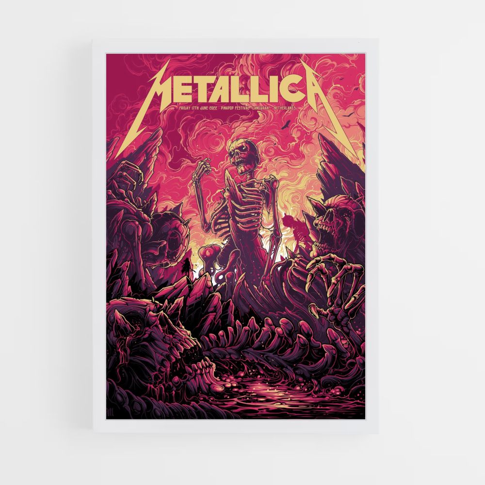 Esqueleto de Metallica Póster