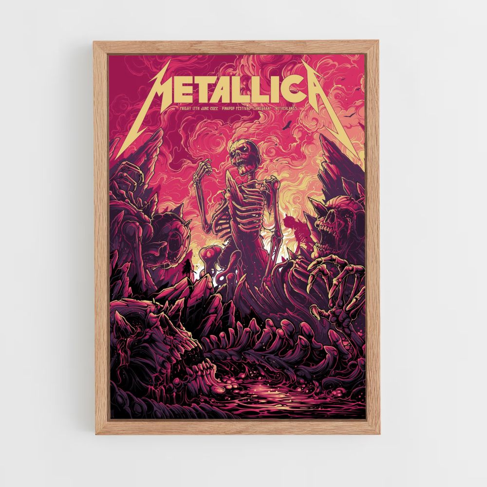 Esqueleto de Metallica Póster