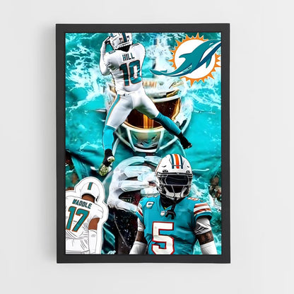 miami-dolphins-4 cadre Noir