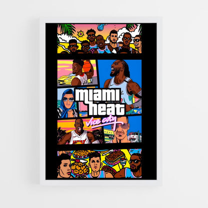 miami-heat-12 cadre Blanc
