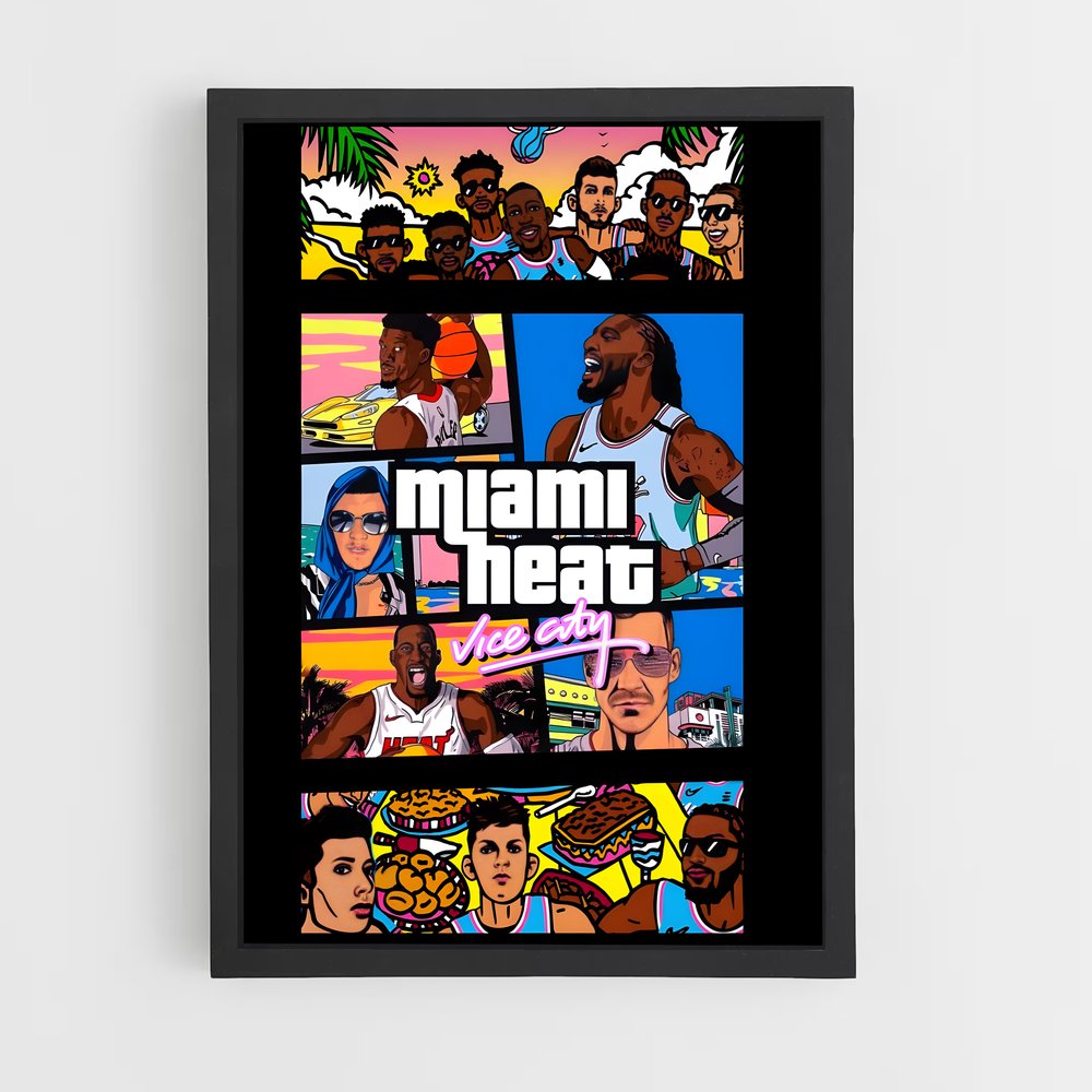 miami-heat-12 cadre Noir