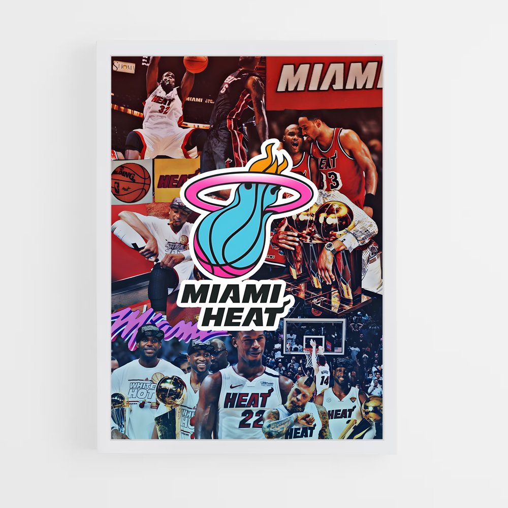 miami-heat-15 cadre Blanc