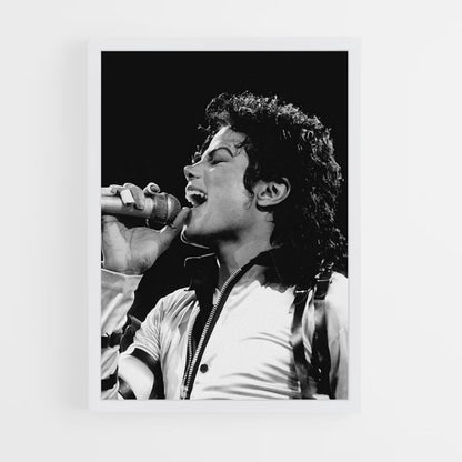 Póster Michael Jackson cantando