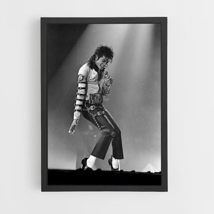 Póster Michael Jackson Blanco y Negro