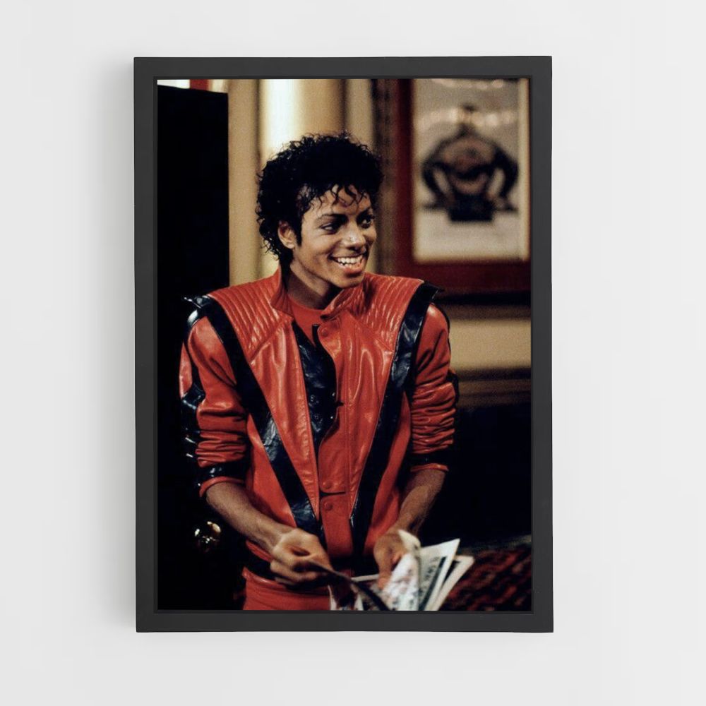 Póster Michael Jackson Rojo