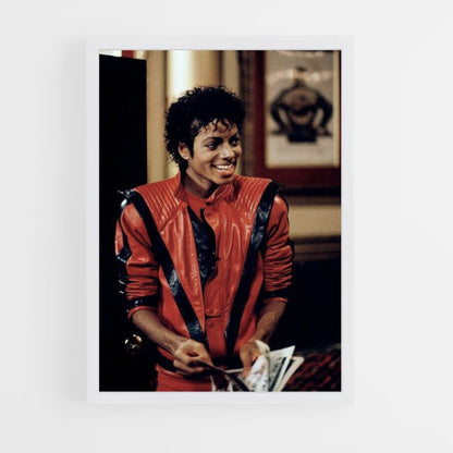 Póster Michael Jackson Rojo