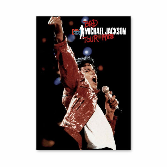 Póster Michael Jackson 1988