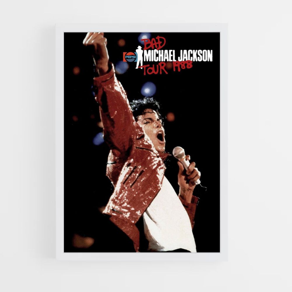 Póster Michael Jackson 1988