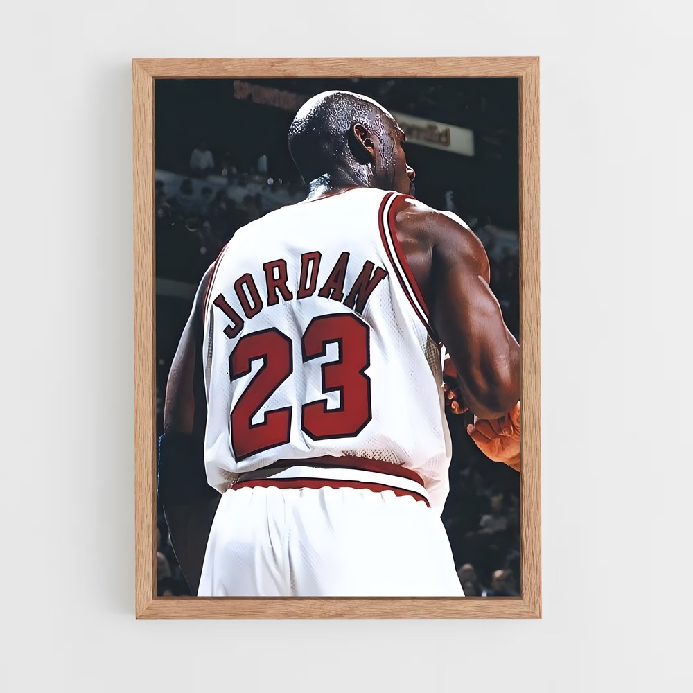 michael-jordan-1 cadre Bois clair