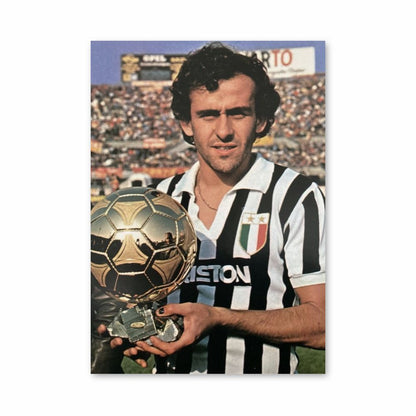 Póster Michel Platini Balón de Oro