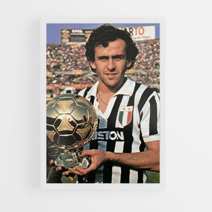 Póster Michel Platini Balón de Oro