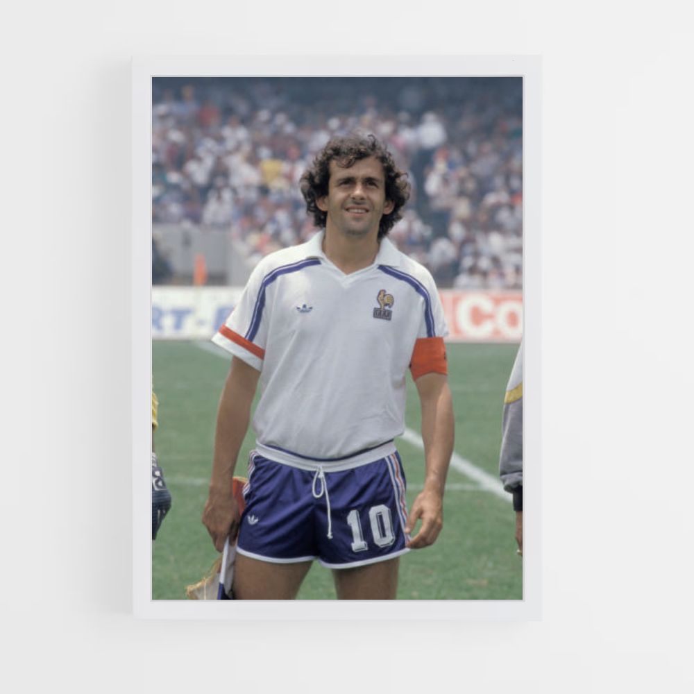 Póster Michel Platini 10 Francia