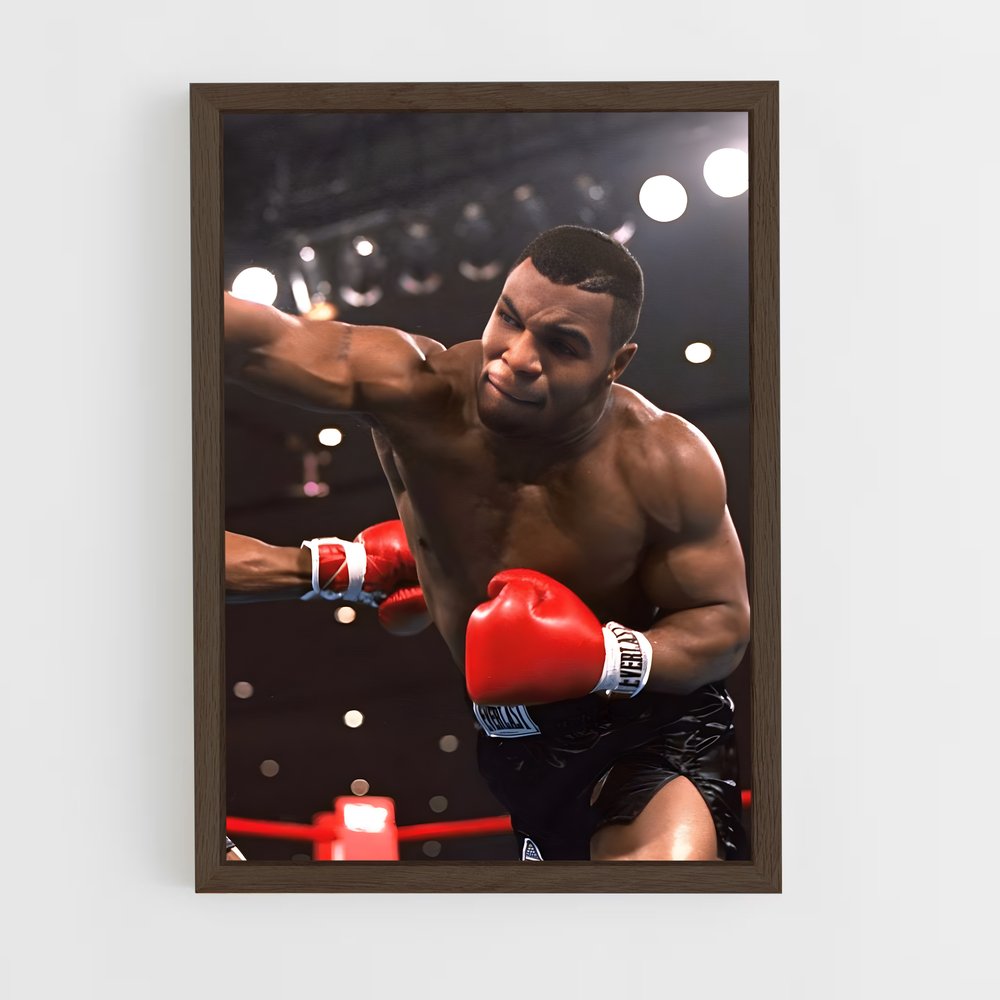mike-tyson-1 cadre Bois foncé