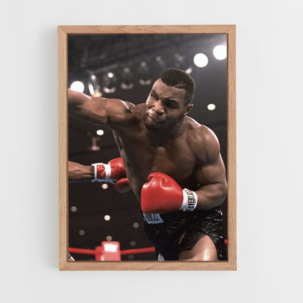 Póster Mike Tyson Golpe