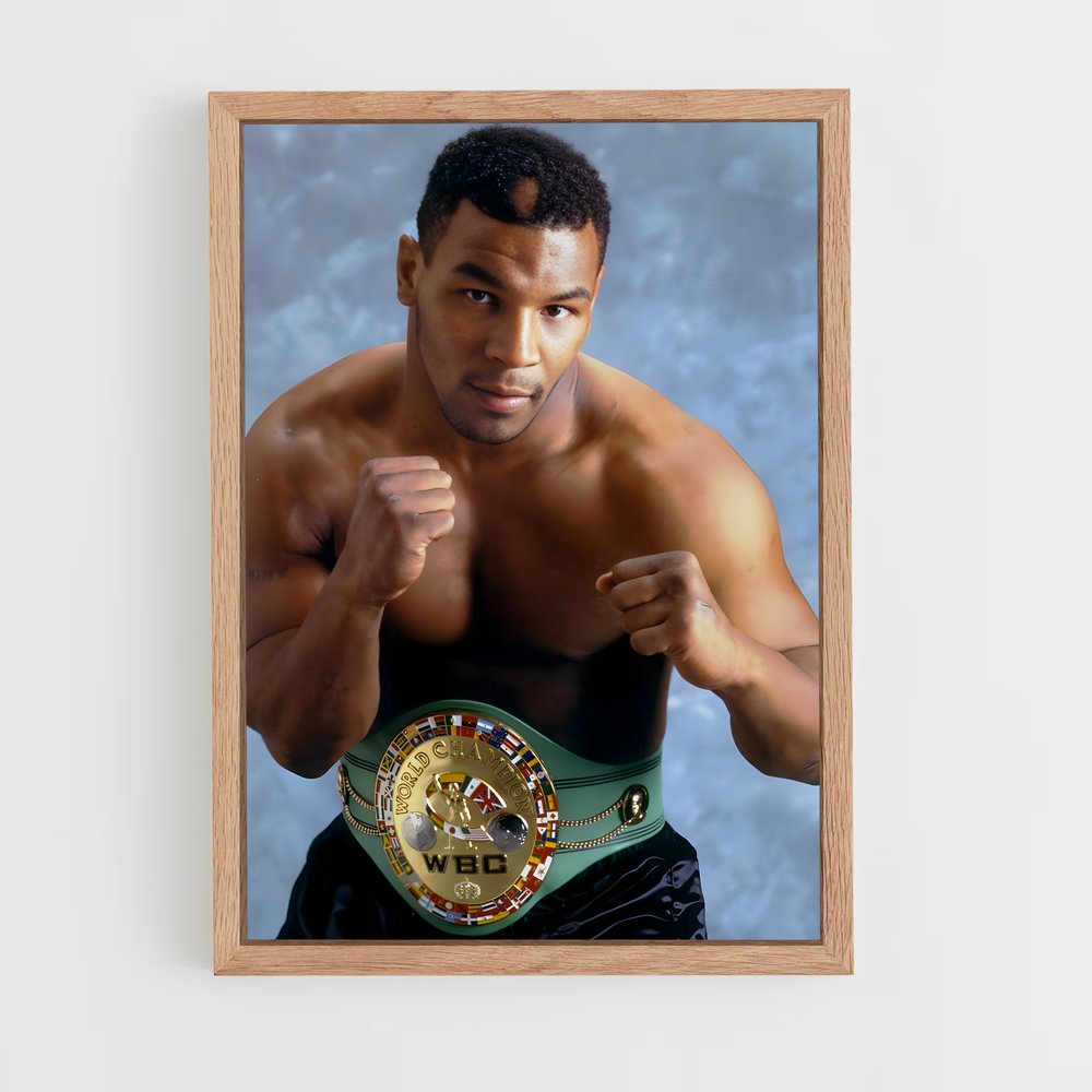 mike-tyson-5 cadre Bois clair