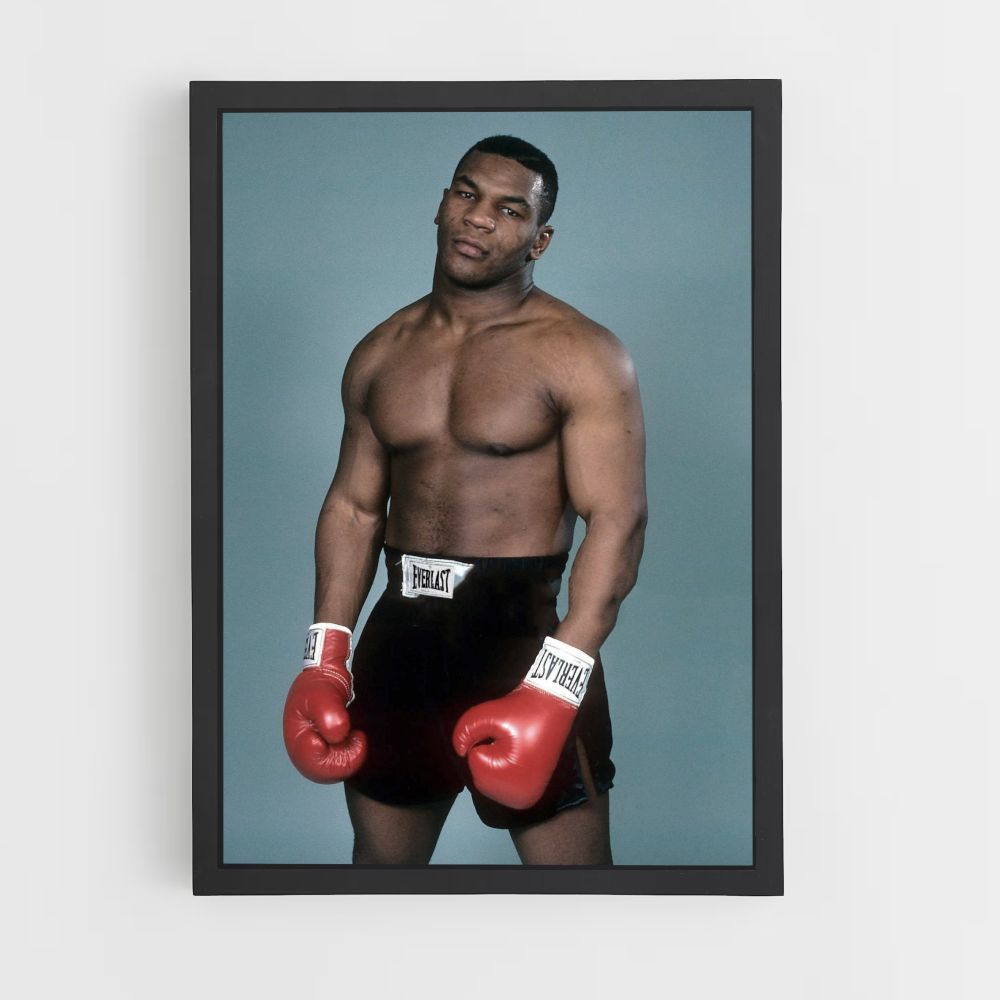 Póster Mike Tyson joven