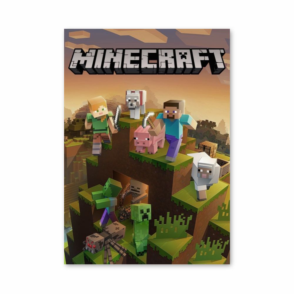 Póster Minecraft Aventura