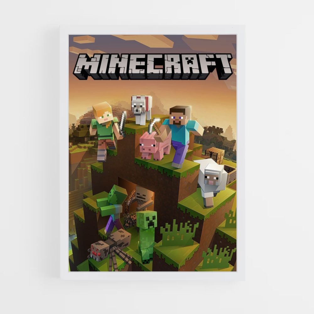 Póster Minecraft Aventura