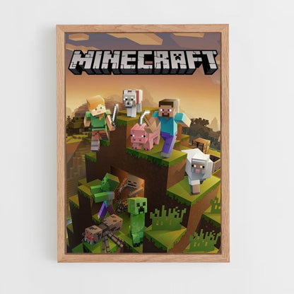 Póster Minecraft Aventura