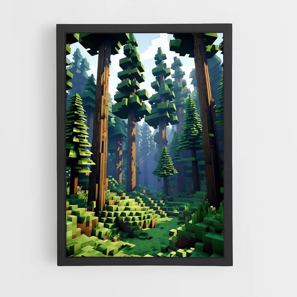 Bosque de Minecraft Póster