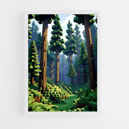 Bosque de Minecraft Póster