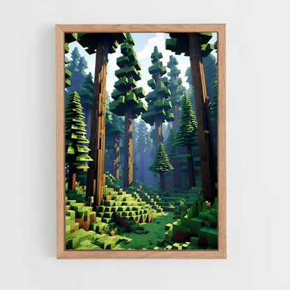 Bosque de Minecraft Póster