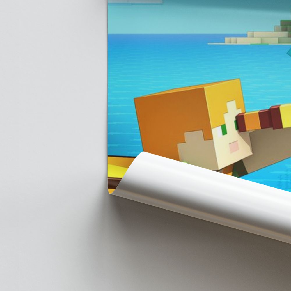 Póster Barco Minecraft