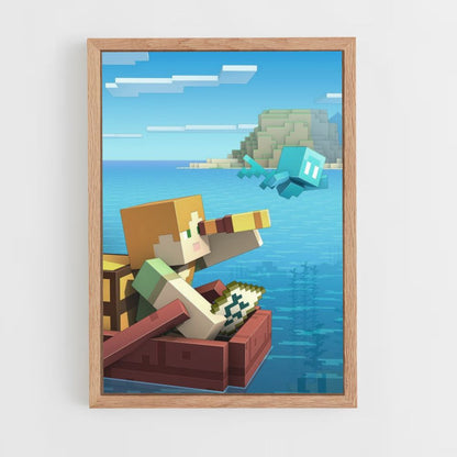 Póster Barco Minecraft