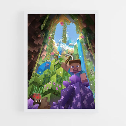 Póster Cueva Minecraft