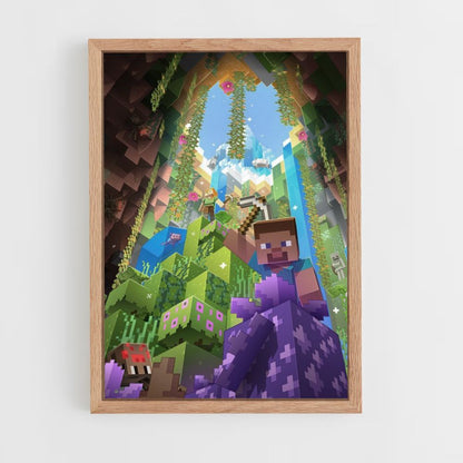 Póster Cueva Minecraft