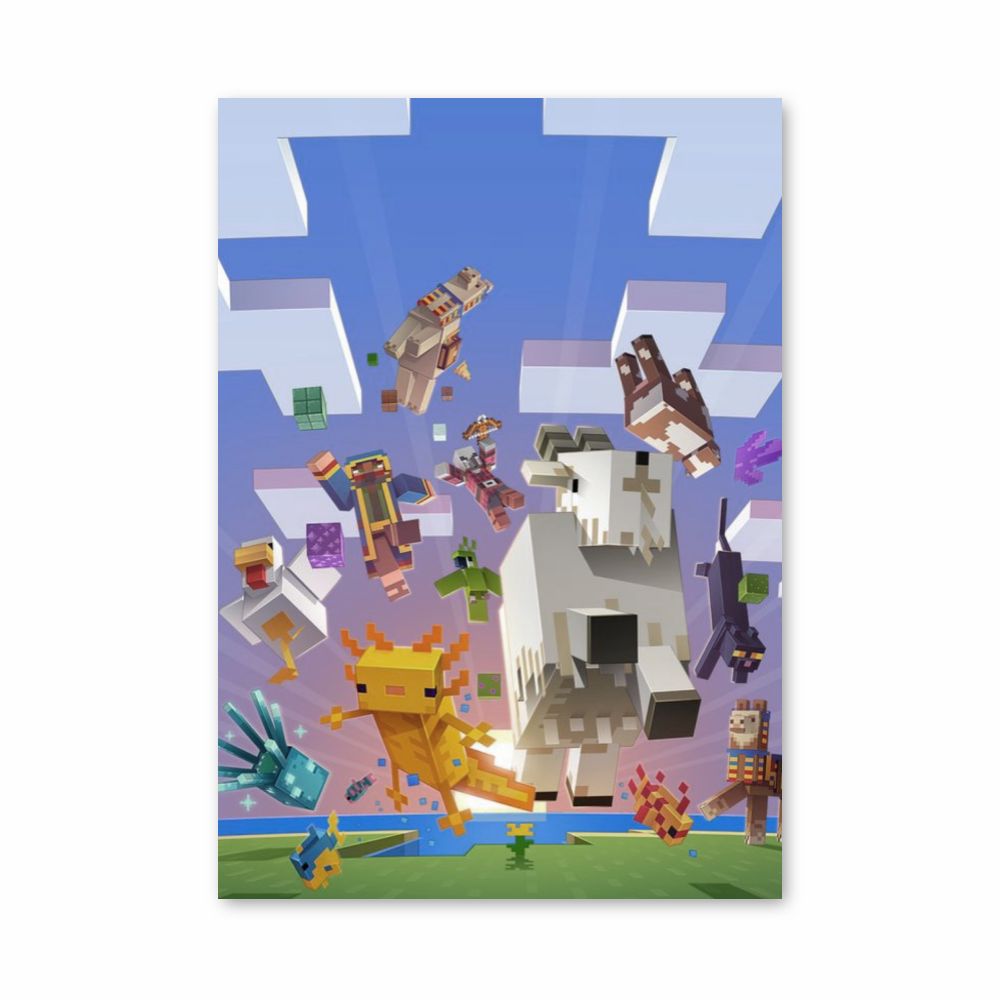 Póster Mobs de Minecraft