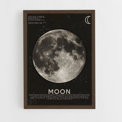 moon-6 cadre Bois foncé