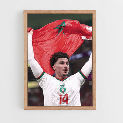 Póster Marruecos Fútbol