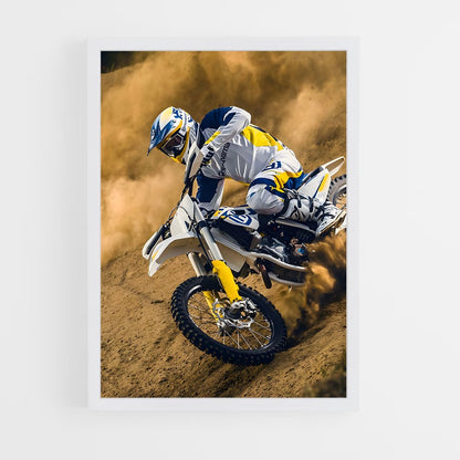 moto-cross-11 cadre Blanc