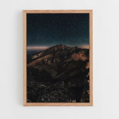 Montaña de la Vía Láctea Póster